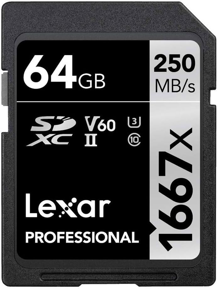 64GB SDHC/SDXC UHS-II Memory Card (3-Pack) V8466