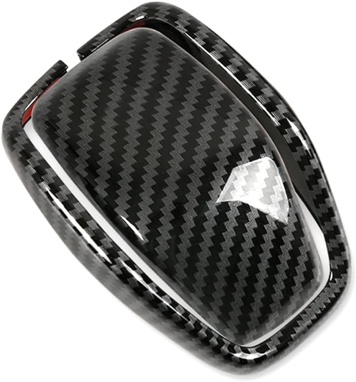 Carbon Fiber Auto Gear Shift Knob Cover Sticker Trim U9489
